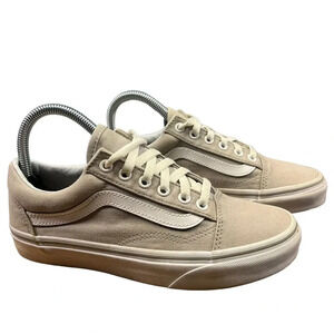 VANS Old Skool‎ Beige Low-Top Lace-Up Unisex Sneakers Men's 5.0 / Women's 6.5